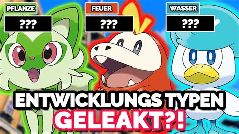 Entwicklungen der Starter geleakt! Pokémon Karmesin & Purpur